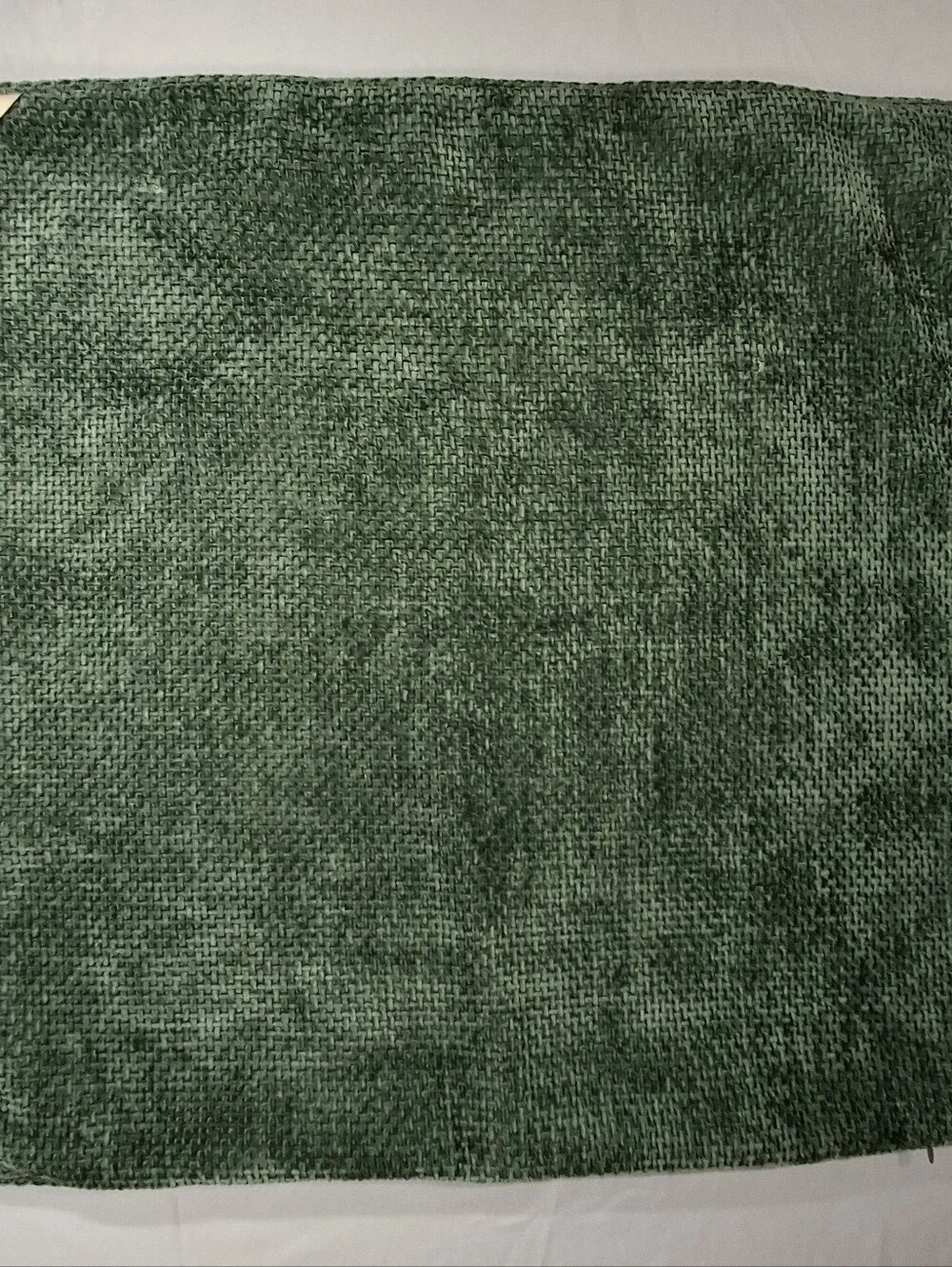 2 Callisto Home Forest Green Chenille Velvet Textured Throw Pillow Covers 24x24